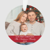 Notre première famille de Noël en rouge (devant)