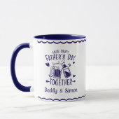 Notre première fête des pères ensemble Mug (Gauche)