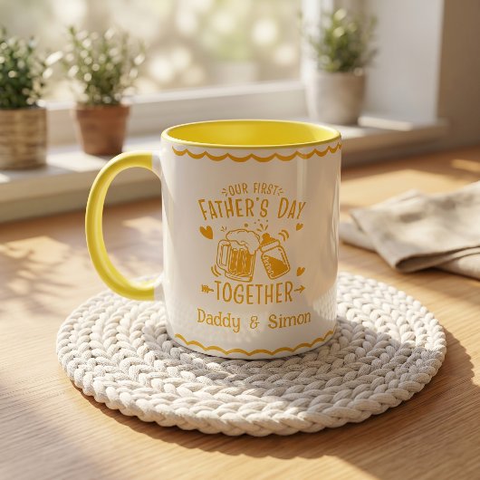Notre première fête des pères ensemble Mug