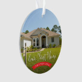 Notre première maison avec photo et année Noël (devant)