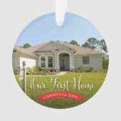 Notre première maison avec photo et année Noël (devant)