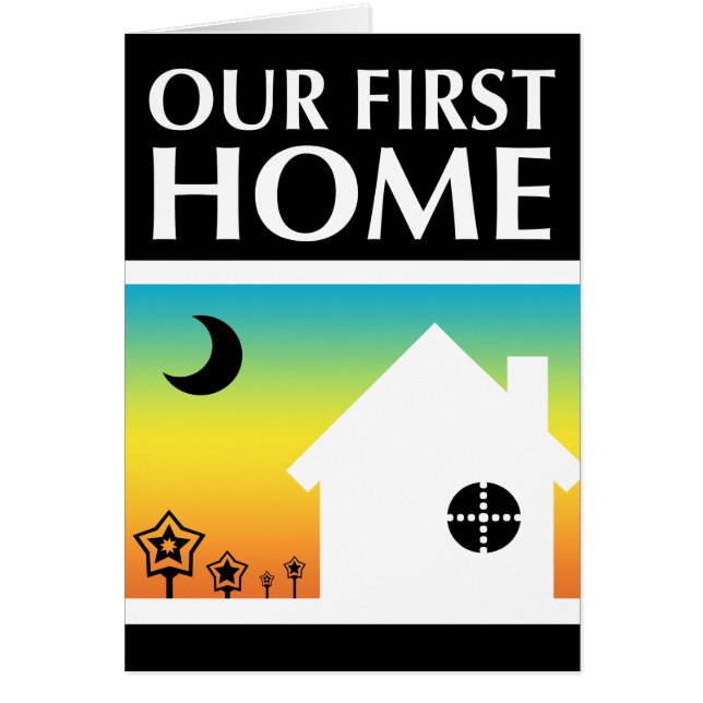 notre première maison (coucher de soleil arc-en-ci (Devant)