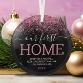 Notre première maison Ornement en verre de Noël