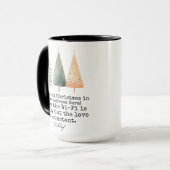 Notre première Mug de Noël, adresse et nom personn (Devant gauche)