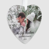 Notre première photo Coeur de Noël (devant)