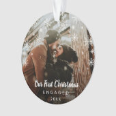 Notre première photo de flocons de neige de Noël (devant)