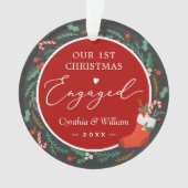 Notre première photo de la couronne de fleurs de N (devant)