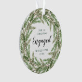 Notre première photo de la couronne de pin de Noël (devant)