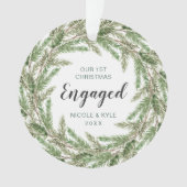 Notre première photo de la couronne de pin de Noël (devant)