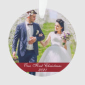 Notre première photo de Mariage de Noël (devant)