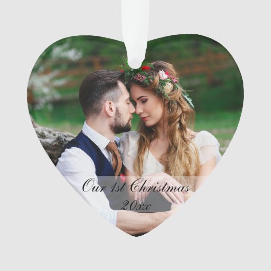 Notre première photo de Mariage de Noël (devant)