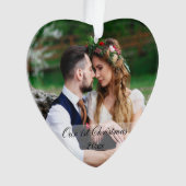 Notre première photo de Mariage de Noël (devant)