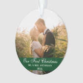 Notre première photo de Mariage de Noël Vert (devant)