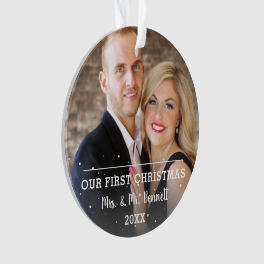 Notre première photo de Mariage de script moderne  (devant)