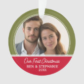 Notre première photo de Noël - double face (devant)