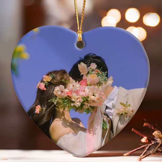 Notre première photo de Noël Elegant Rose Gold Cou