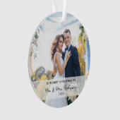 Notre première photo de Noël nouvel ornement (devant)