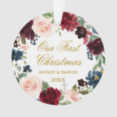 Notre première photo en or de Noël (devant)