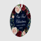 Notre première photo florale de Noël Retour (devant)