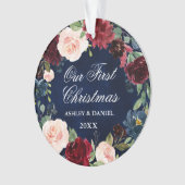 Notre première photo florale de Noël Retour (devant)