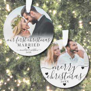 Notre première photo Noël Marié Couple 2
