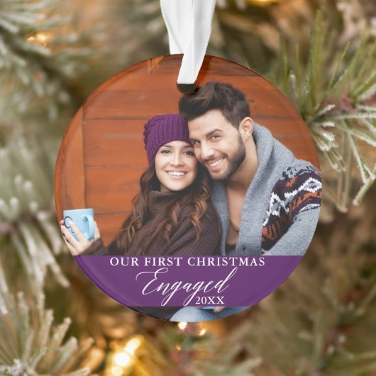 Notre première photo violette de Noël (Arbre)