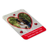 Notre première Saint Valentin Rappel Photo Magnet (Côté Droit)