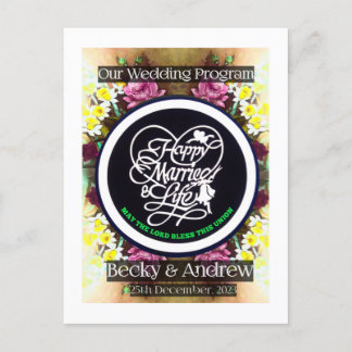 Notre programme de mariage Pamplet