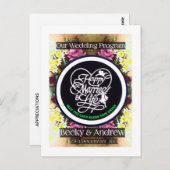 Notre programme de mariage Pamplet (Devant / Derrière)