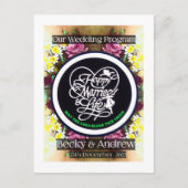 Notre programme de mariage Pamplet (Devant)