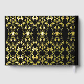 Notre registre Mariage Floral Vine Motif noir (Verso)