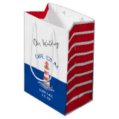 Notre Sac Cadeau Mariage - Petit, Lustré (Devant Angle)