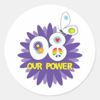 Notre Sticker Power Flower Design