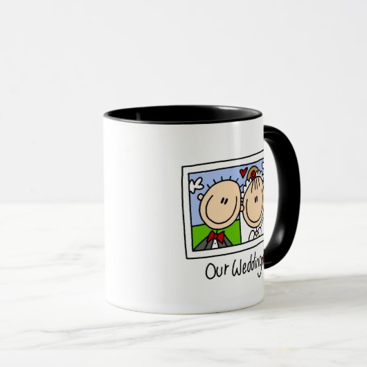 Notre tasse personnalisable de mariage (Devant droit)