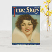 Notre Véritable Histoire - Carte de Vœux Romantiqu (Fleur jaune)