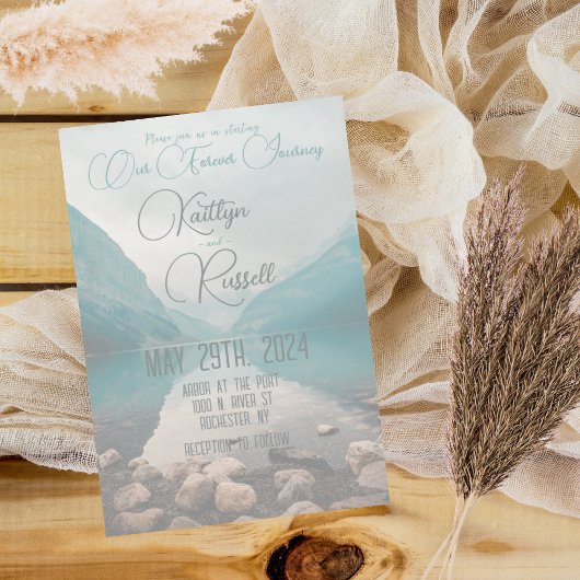 Notre voyage infini | Faire-part de mariage modern