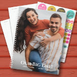 Notre Wedding planner photo Big Day<br><div class="desc">Wedding planner avec votre photo préférée sur le devant et le dos et personnalisées avec vos détails en lettres chic. Le planificateur comprend des mises en page mensuelles et hebdomadaires,  12 mois,  60 pages avec couverture souple laminée à l'avant et à l'arrière.</div>
