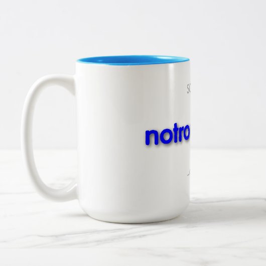 notroubleday! Two-Tone coffee mug (Gauche)