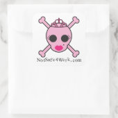 NotSafe4Werk.com Stickers crâne rose (Sac)