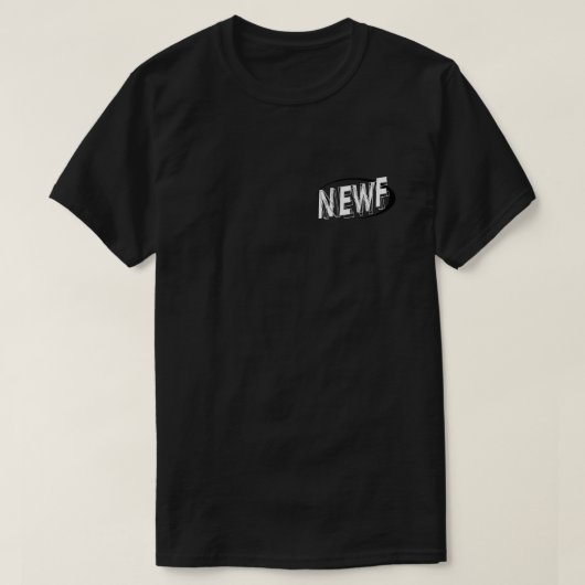 Notta Bear Hommes NEWF logo Tshirt B&W (Design devant)