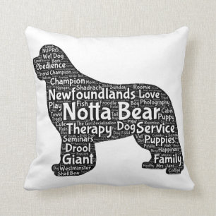 Notta Bear Newfoundlands 2 tint Kennelhond Kussen