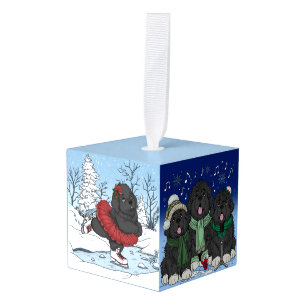 Notta Bear Newfoundlands Winter Wonderland Kubus Ornament