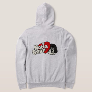 Notta Bear Retro Pound Puppy Style Logo (voor-acht Hoodie
