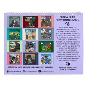 Notta Bears StaatsHond van Oregon: de Newfoundland Kalender
