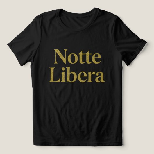 Notte Libera Tri-Blend Shirt (Design voorkant)