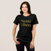 Notte Libera Tri-Blend Shirt (Voorkant volledig)