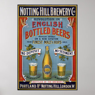Notting Hill Brewery Co., 1899 Poster