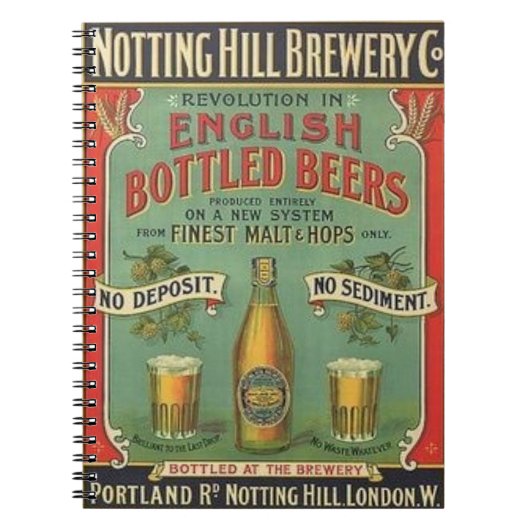 Notting Hill Brewery Co. Notitieboek (Voorkant)
