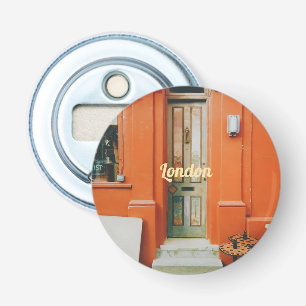 Notting Hill deurkruk, Londen, UK Flesopener Button Flesopener