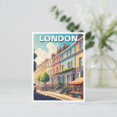 Notting Hill London Briefkaart (Staand voorkant)